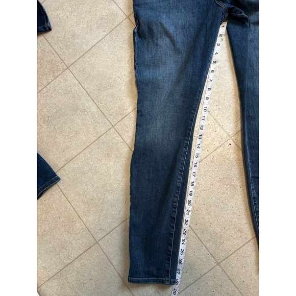 Good American Good Legs High Rise Distressed Skinny Jeans Size 15/32 - Picture 5 of 5